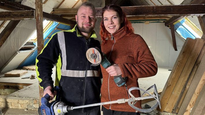 Sanierung von Hof + Doppelhaushälfte