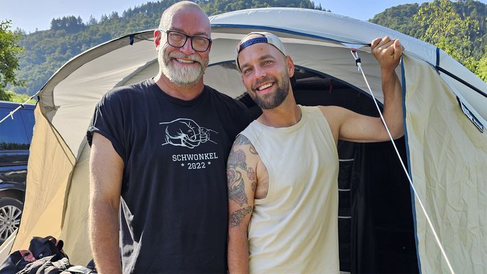 Höhenangst und ein eingeklemmter Finger