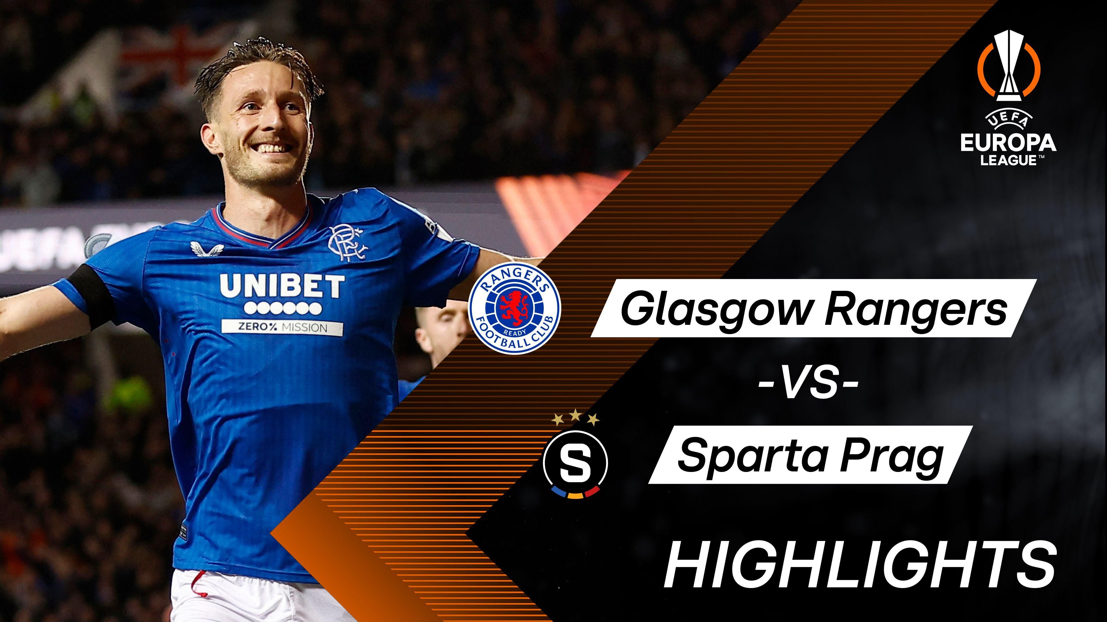 Highlights Glasgow Rangers vs. Sparta Prag