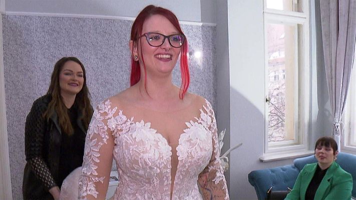 Ein Spätsommer-Hochzeitskleid